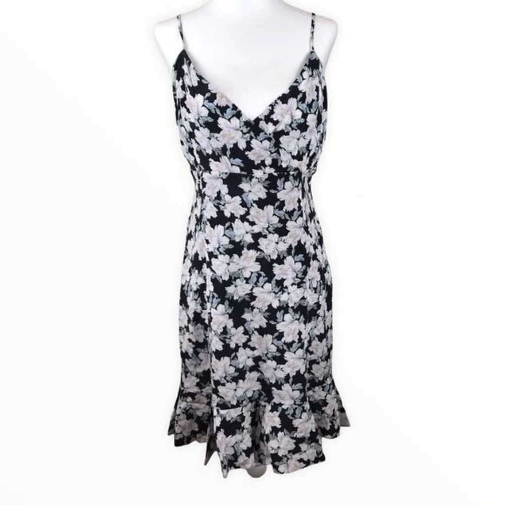 INTERMIX Monique Printed Silk Mini Dress
